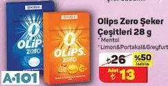 OLİPS ZERO ŞEKER ÇEŞİTLERİ 28 G